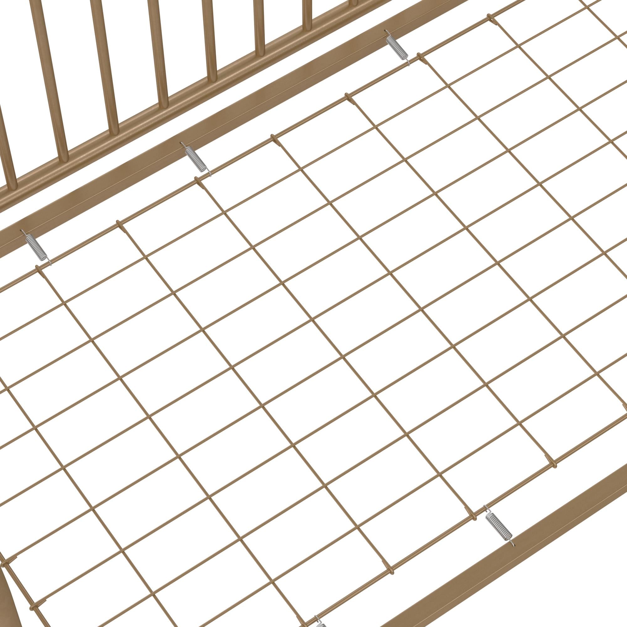 Little Seeds Ivy 3-in-1 Convertible Metal Crib - Gold