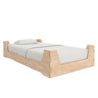 Maverick Montessori Toddler Floor Bed with 2 Heights - Natural - Crib & Toddler Mattress