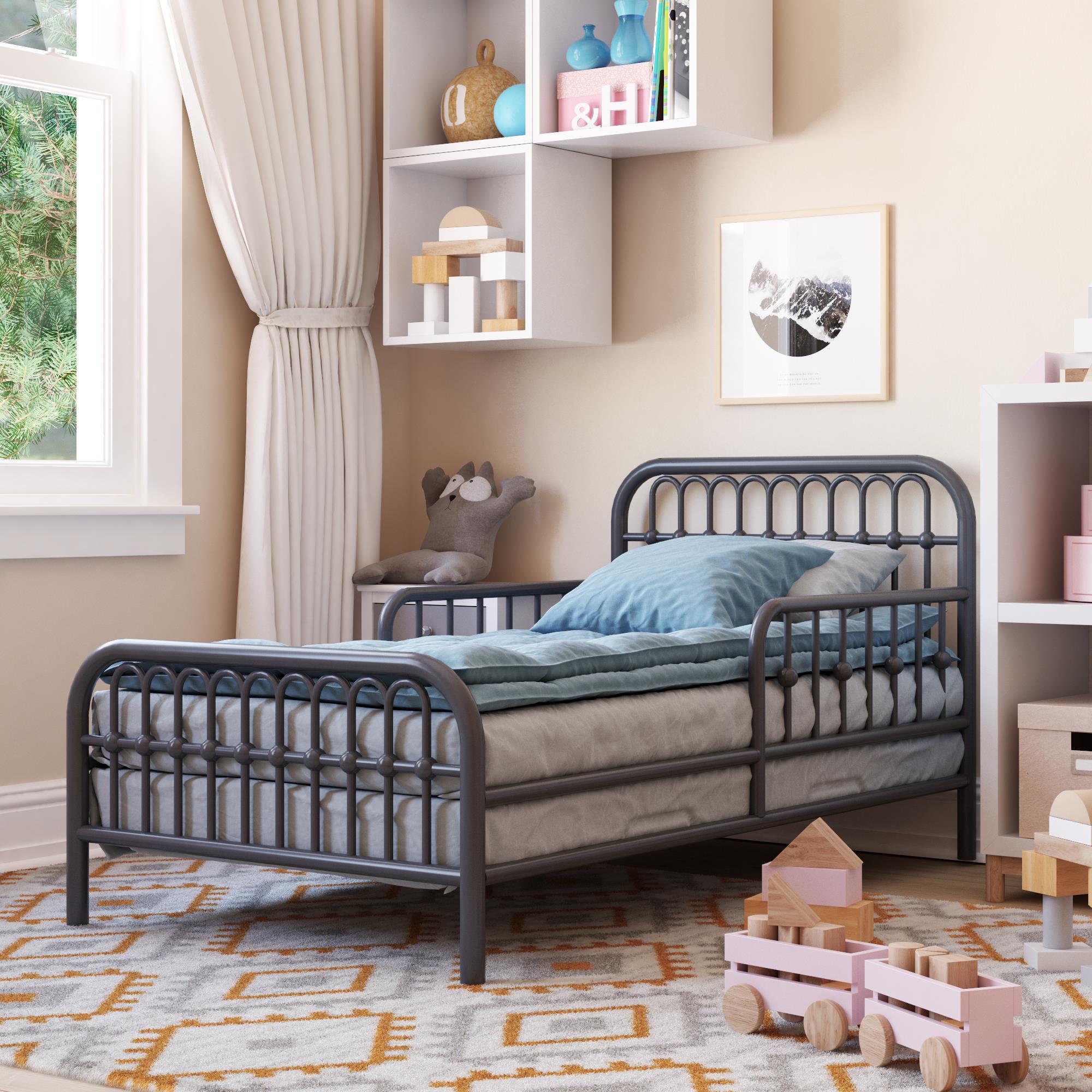 Little Seeds Monarch Hill Ivy Metal Toddler Bed - Graphite Grey