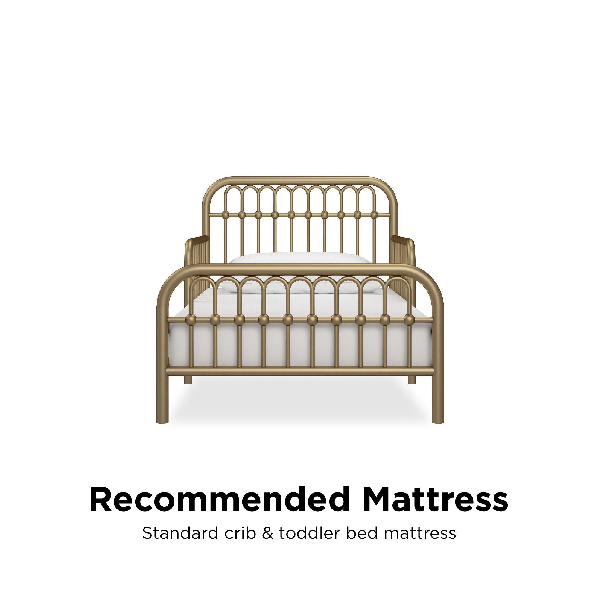 Little Seeds Monarch Hill Ivy Metal Toddler Bed - Gold