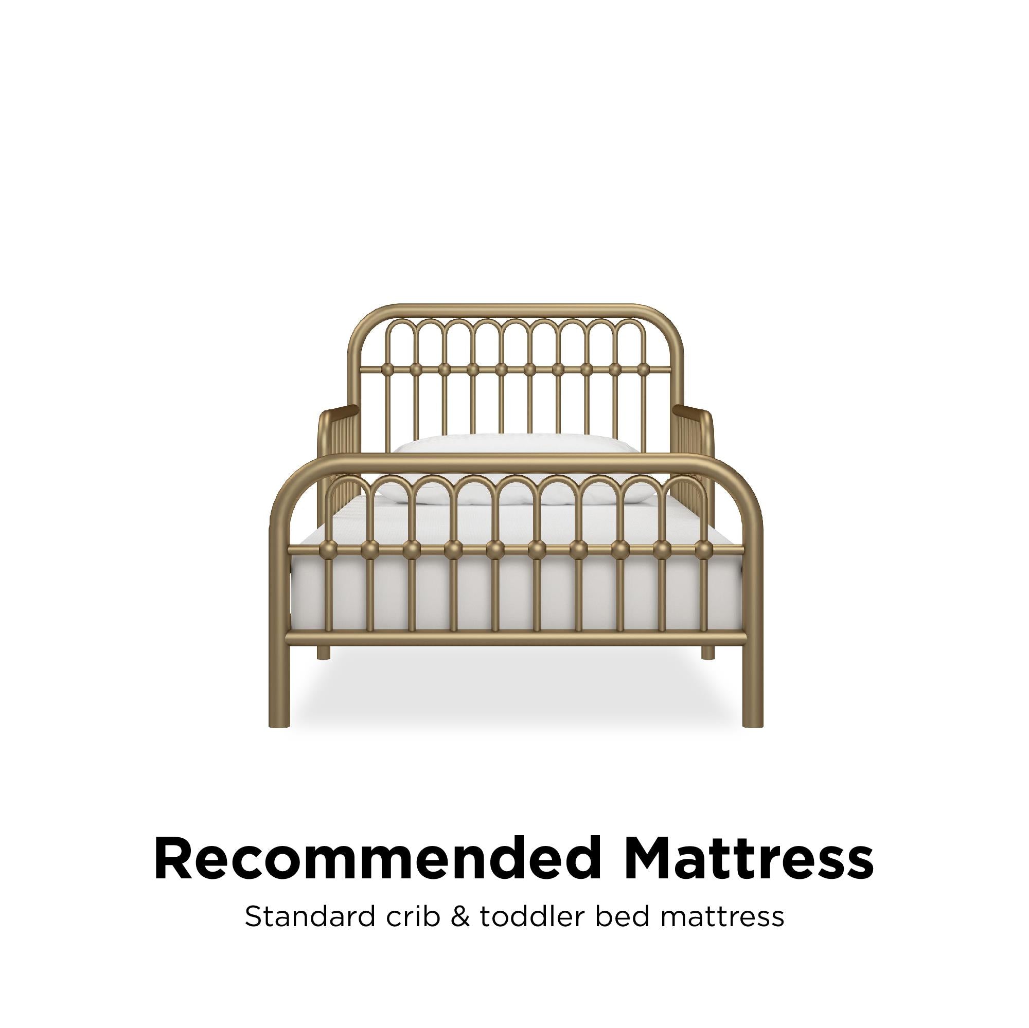 Little Seeds Monarch Hill Ivy Metal Toddler Bed - Gold