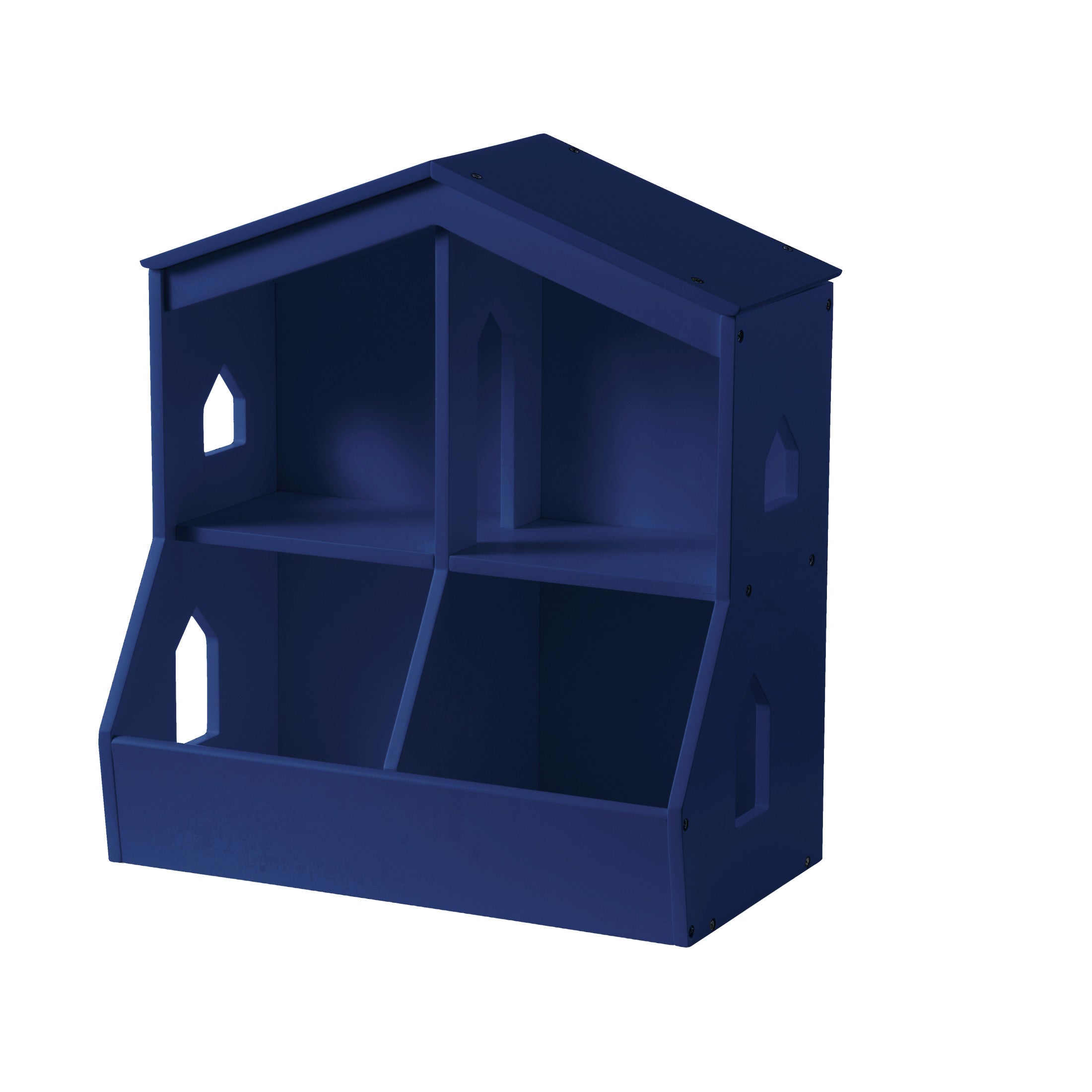 Trellis Storage Cubby Bookcase