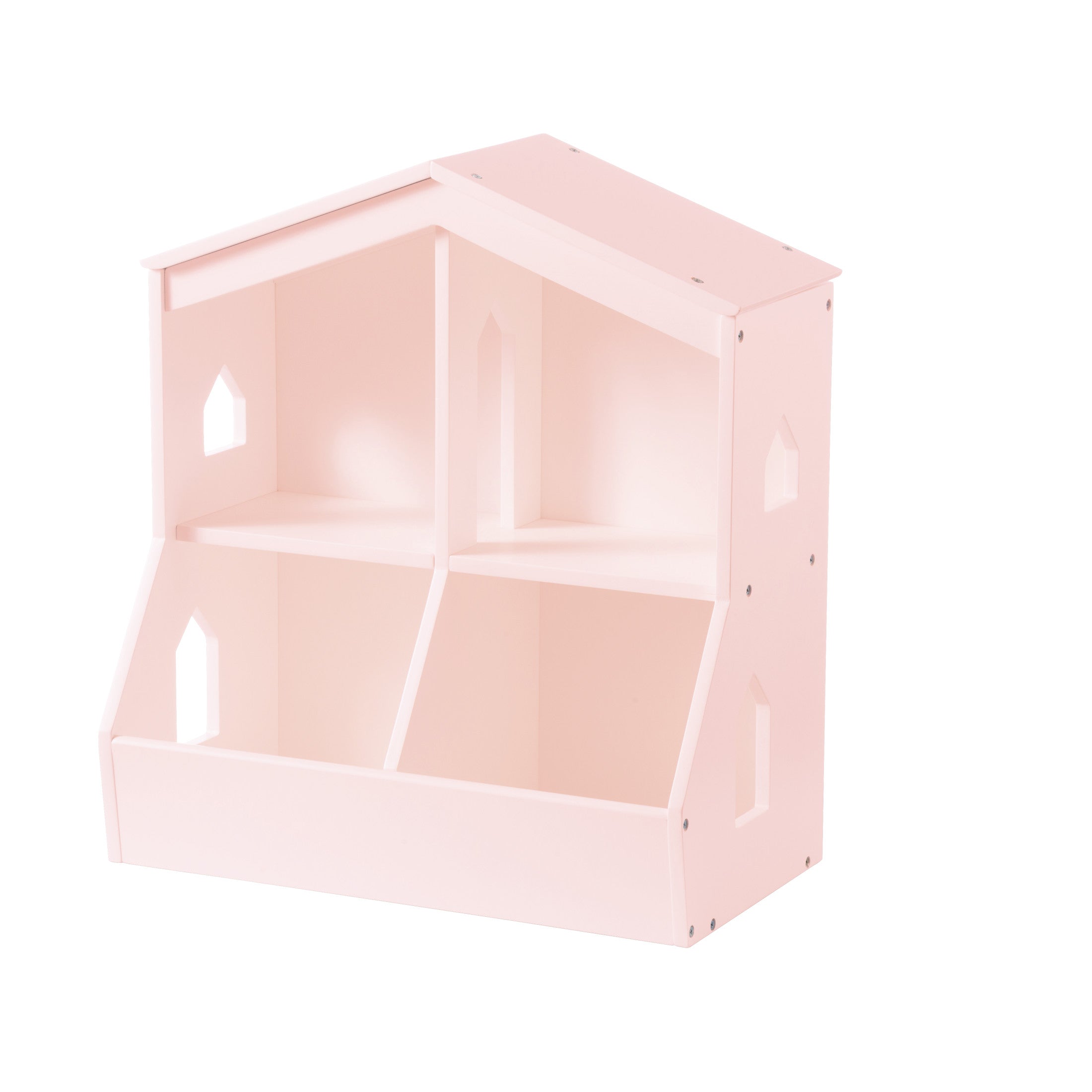 Trellis Storage Cubby Bookcase