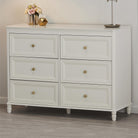 Piper 6 Drawer Dresser - Cream