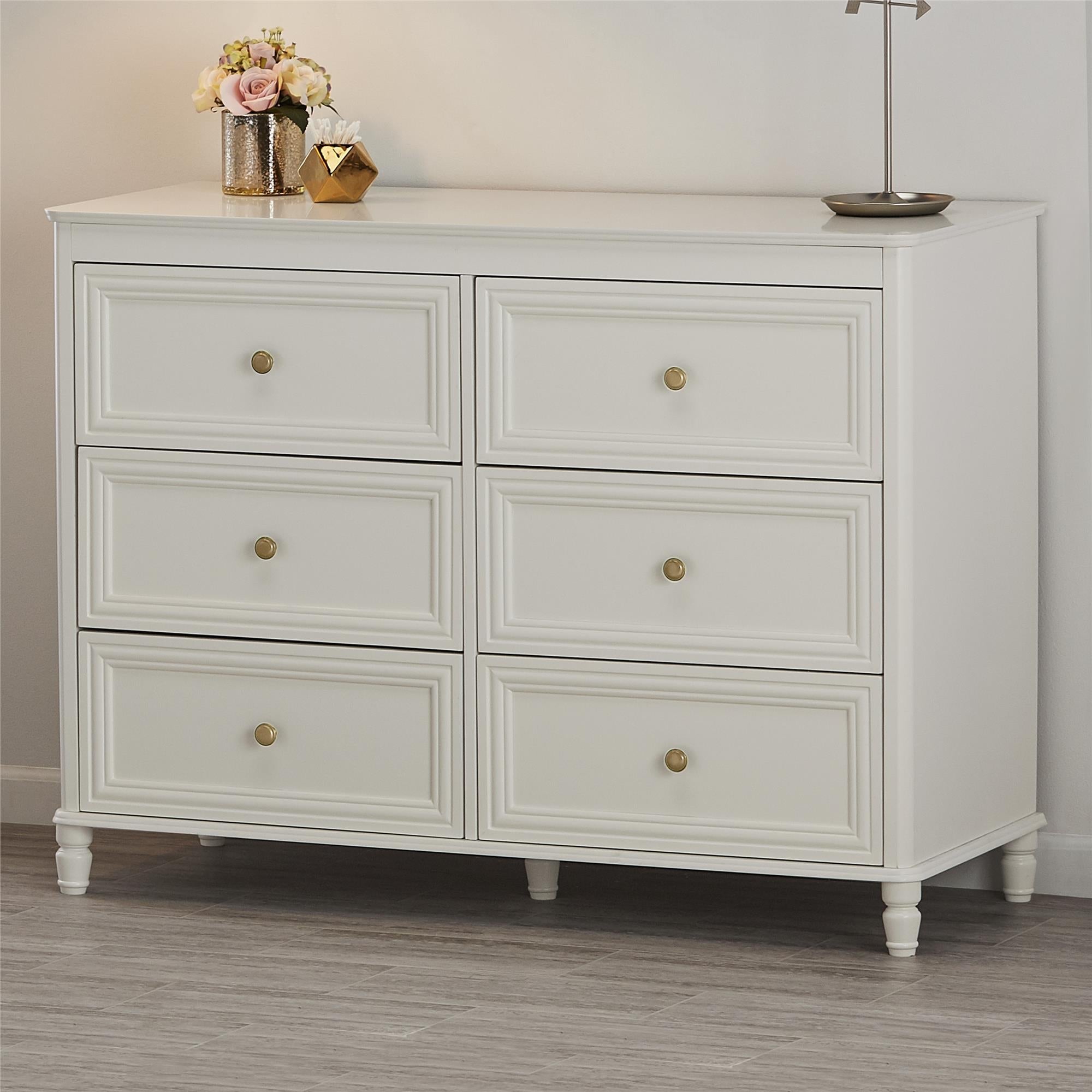 Piper 6 Drawer Dresser - Cream