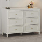 Piper 6 Drawer Dresser - Cream