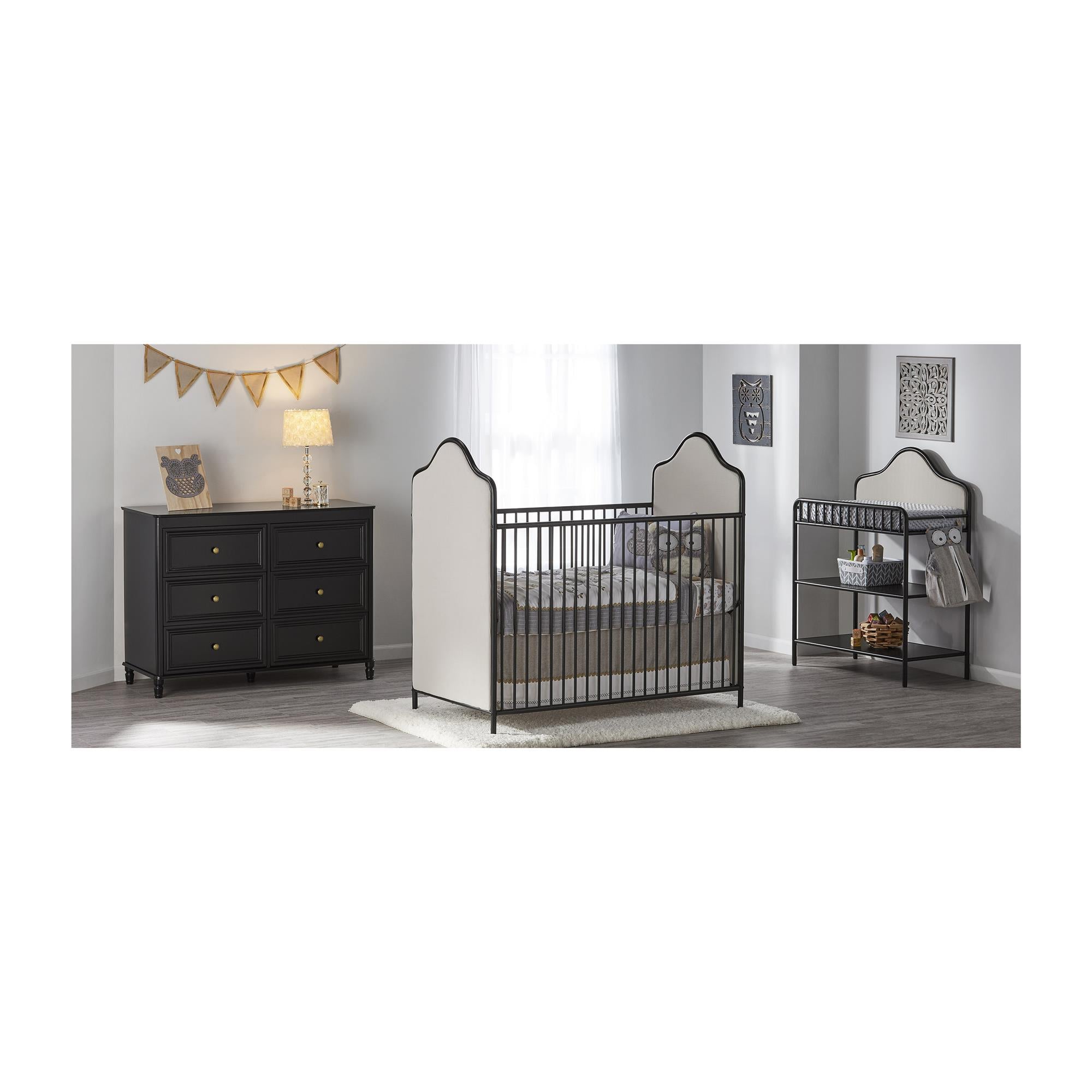 Piper 6 Drawer Dresser - Black