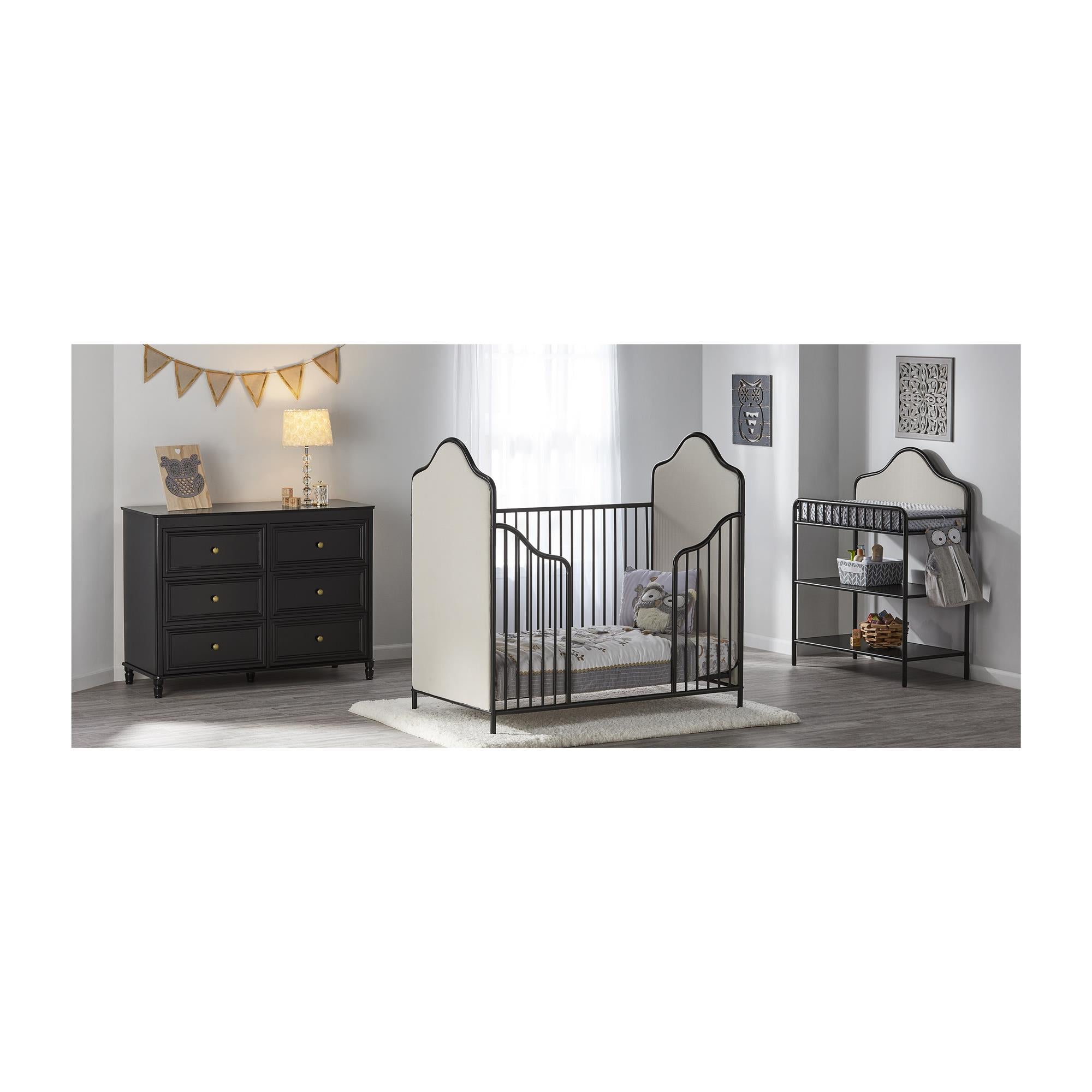 Piper 6 Drawer Dresser - Black