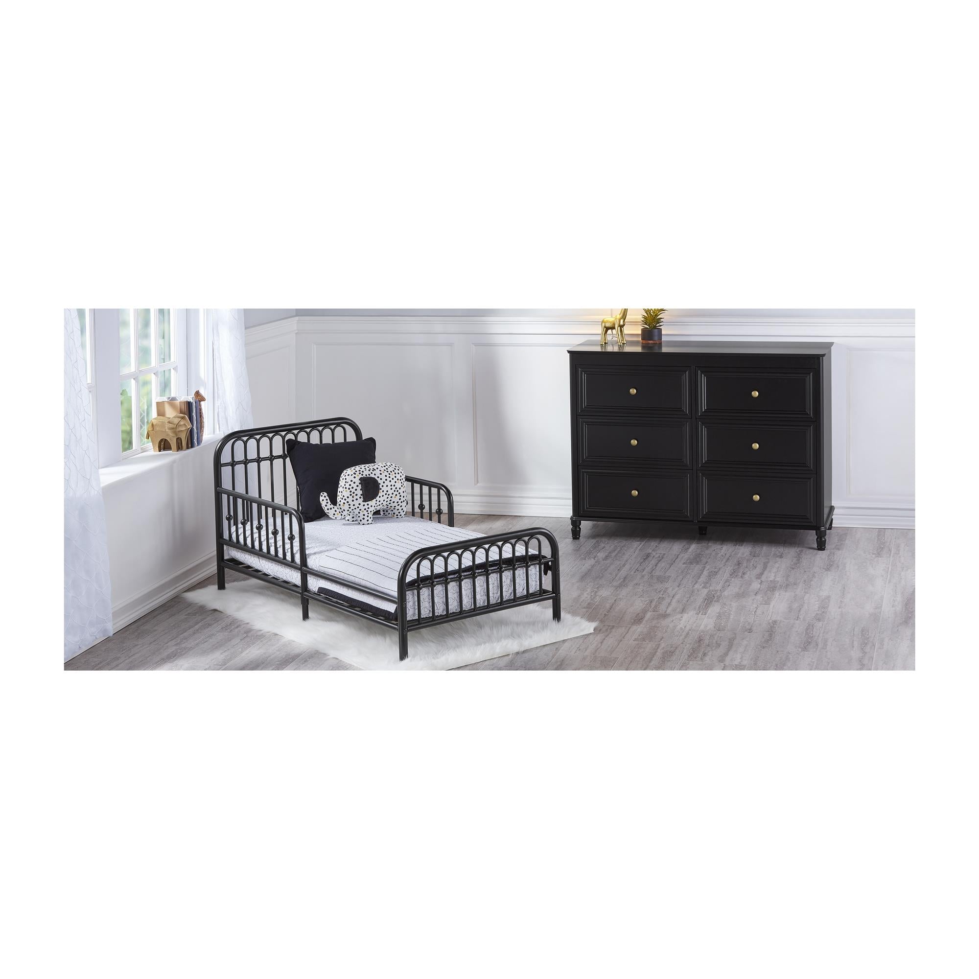 Piper 6 Drawer Dresser - Black