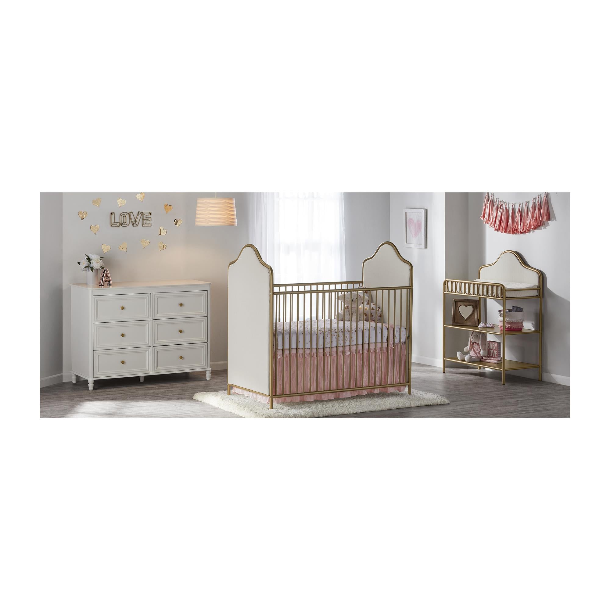 Piper 6 Drawer Dresser - Cream