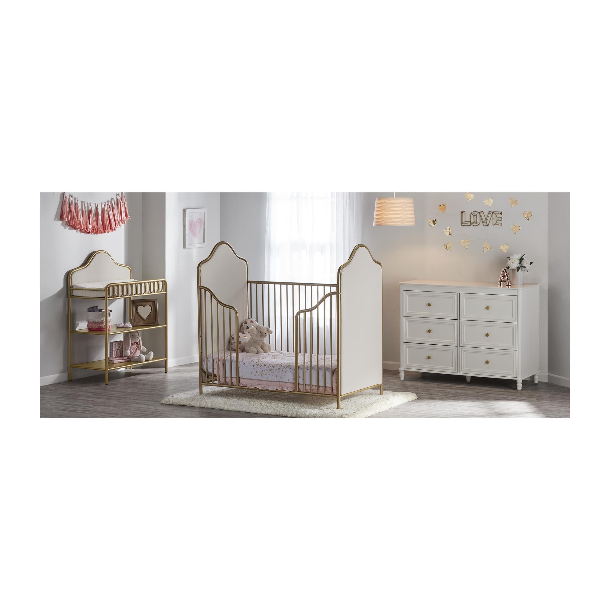 Piper 6 Drawer Dresser - Cream