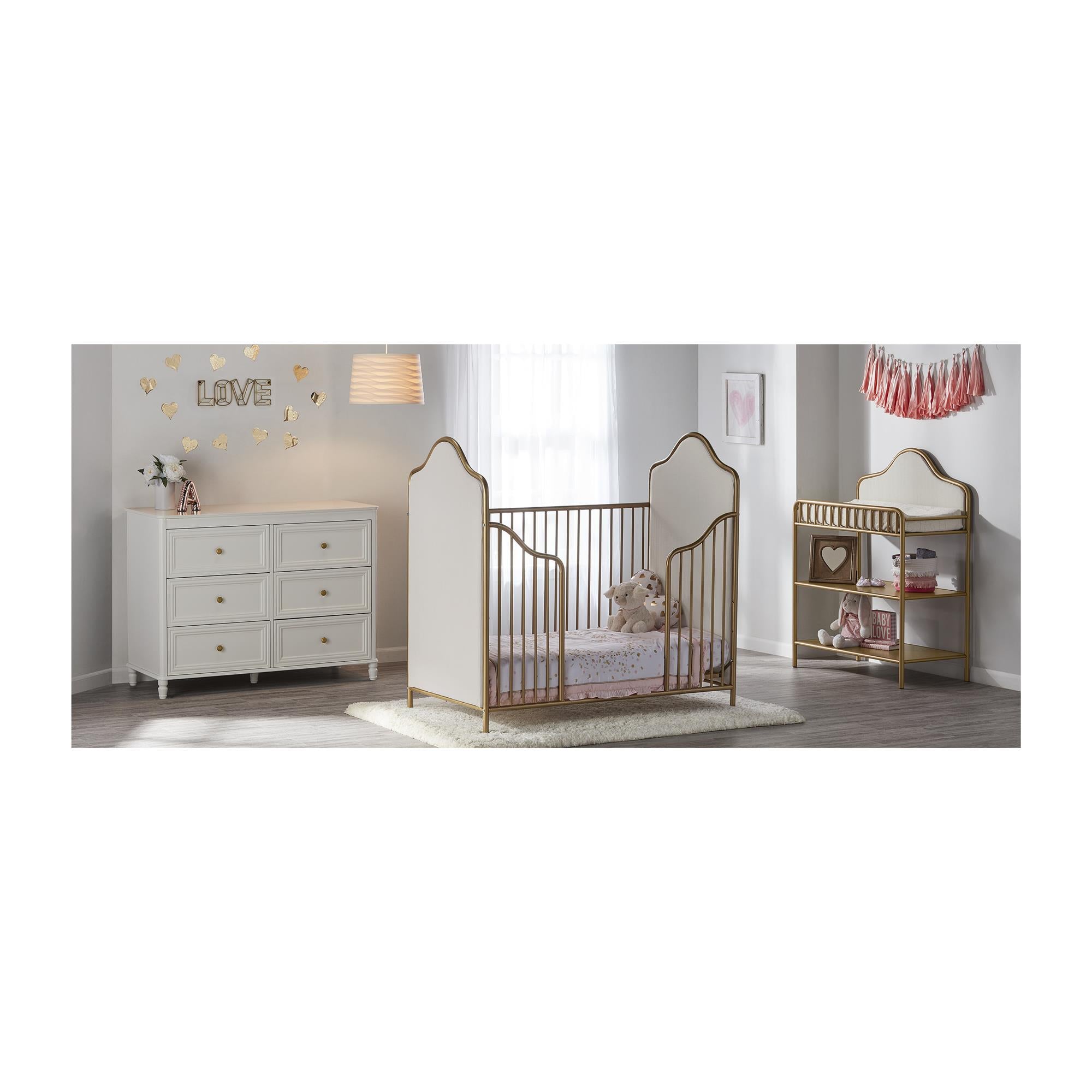 Piper 6 Drawer Dresser - Cream