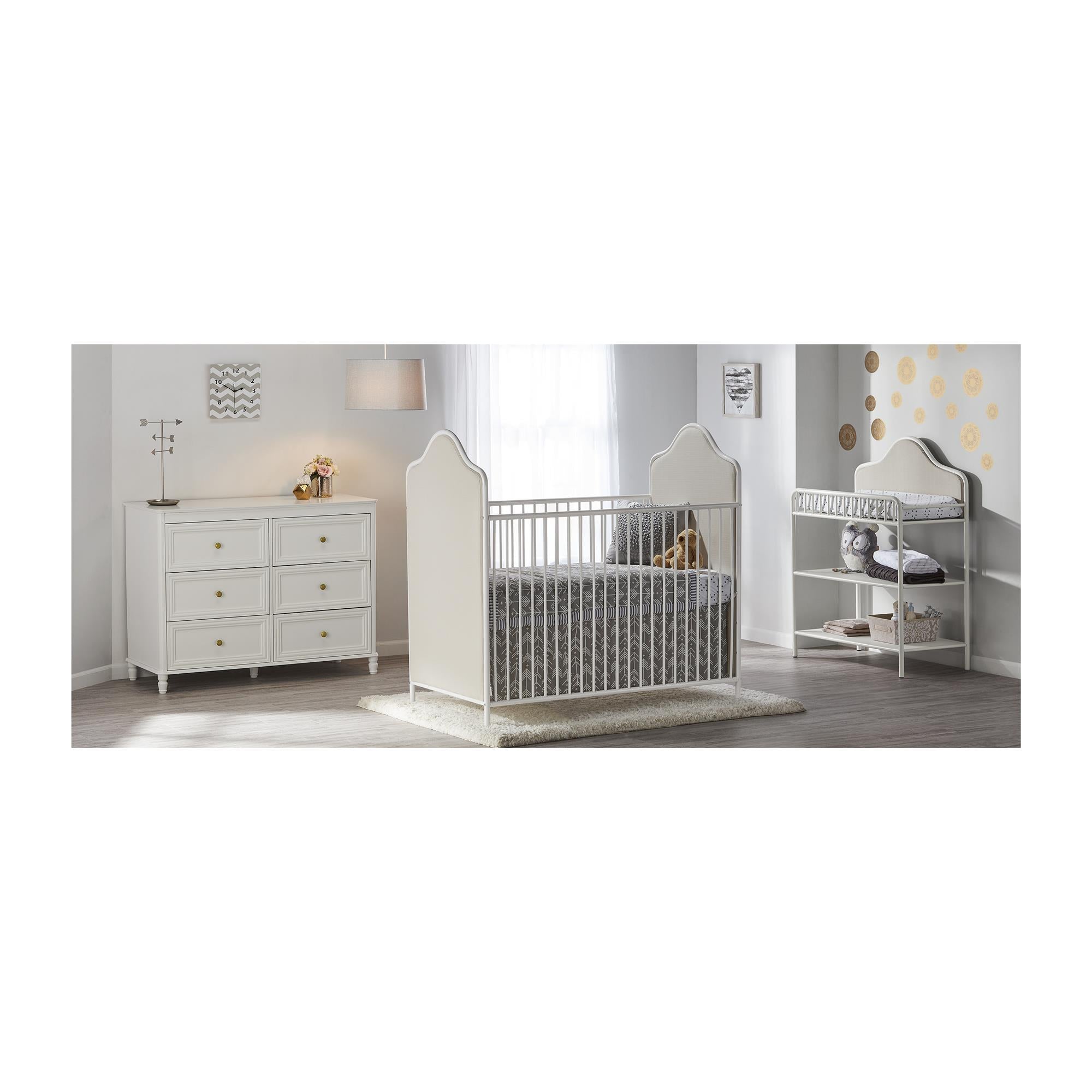 Piper 6 Drawer Dresser - Cream