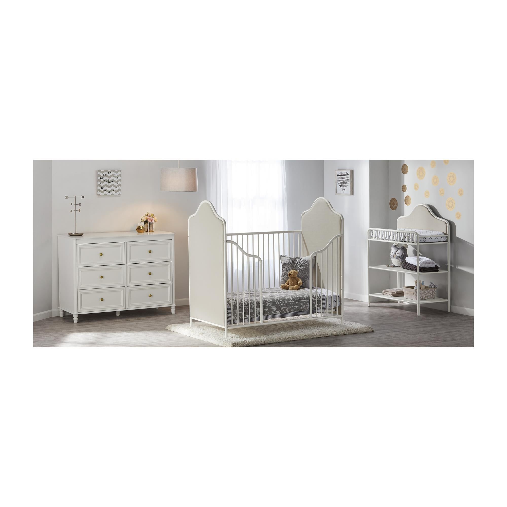 Piper 6 Drawer Dresser - Cream