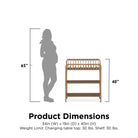 Little Seeds Monarch Hill Ivy Metal Changing Table - Gold