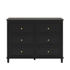 Piper 6 Drawer Dresser - Black