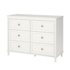 Piper 6 Drawer Dresser - Cream