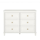 Piper 6 Drawer Dresser - Cream