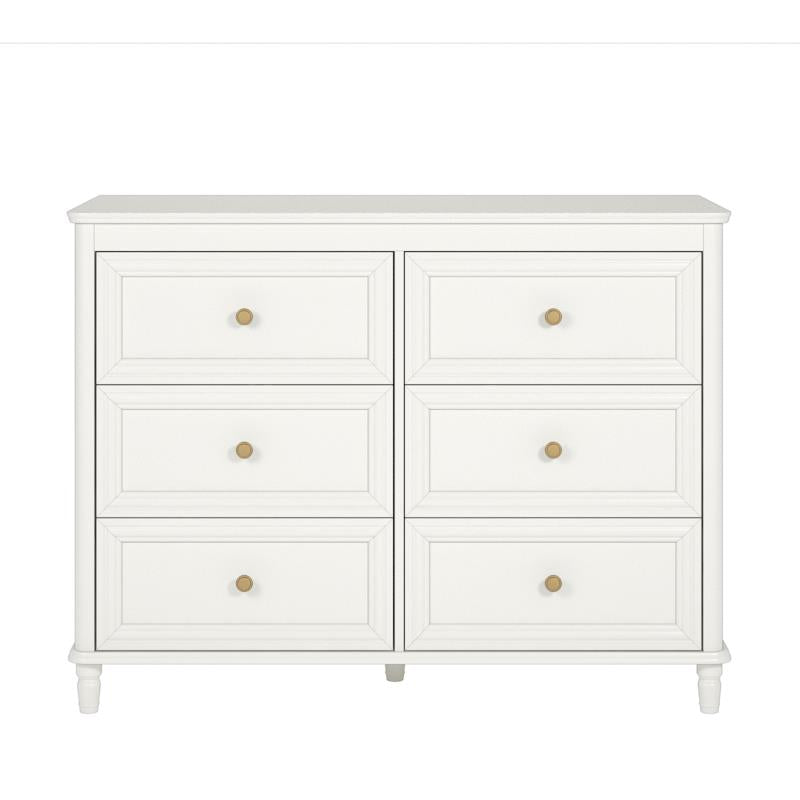 Piper 6 Drawer Dresser - Cream