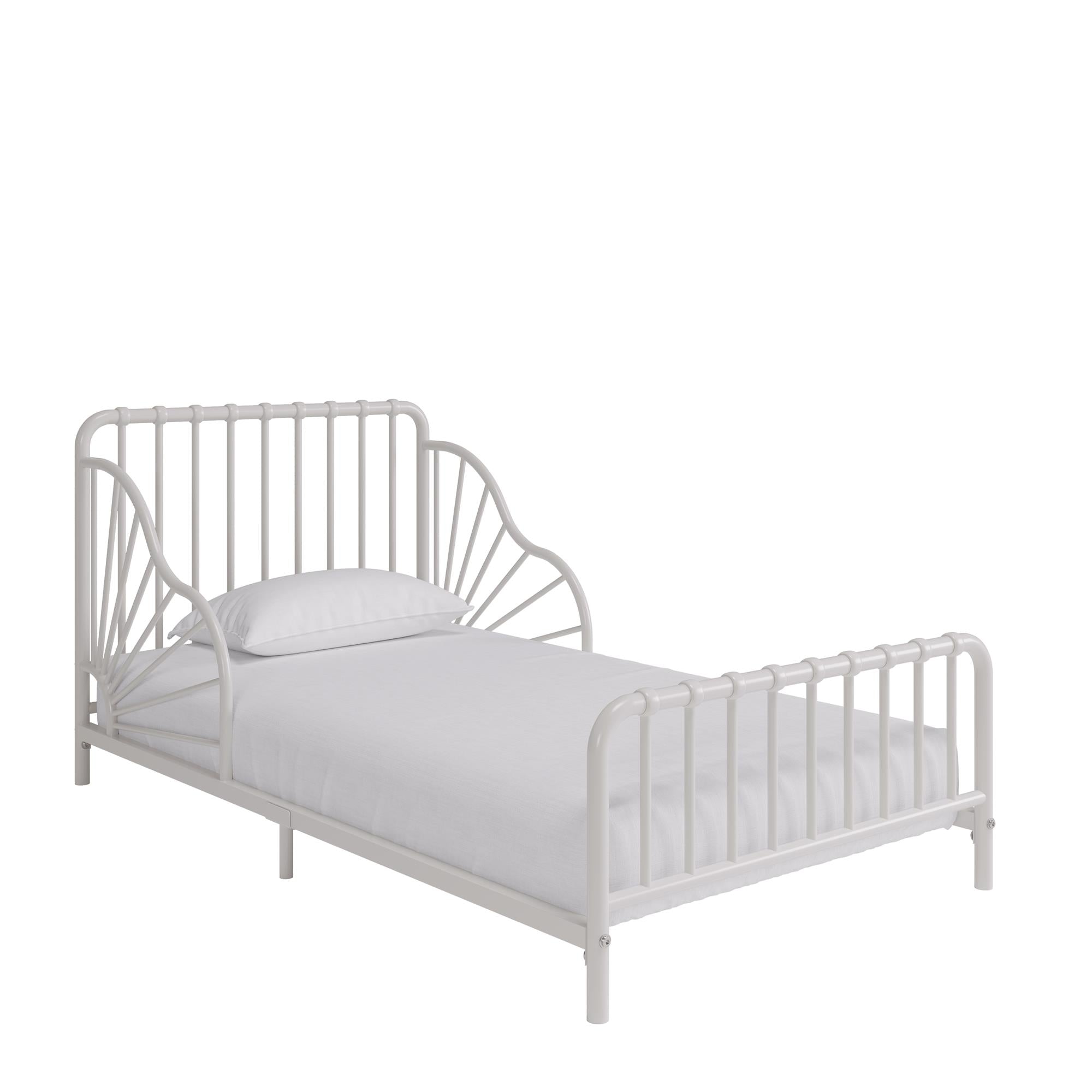 Quinn Toddler Bed - Off White - Crib & Toddler Mattress