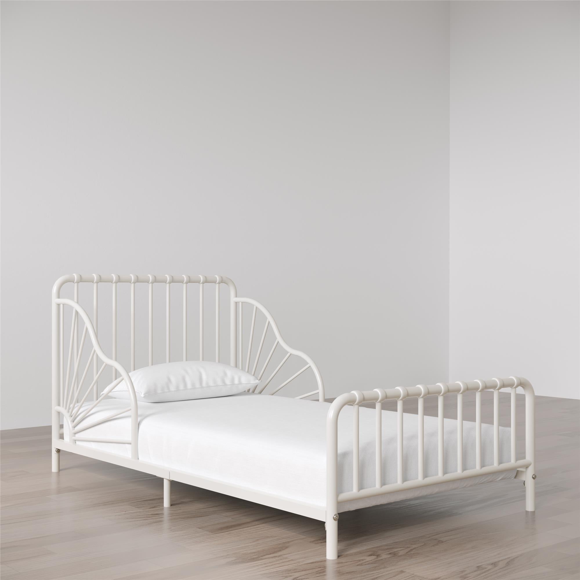 Quinn Toddler Bed - Off White - Crib & Toddler Mattress