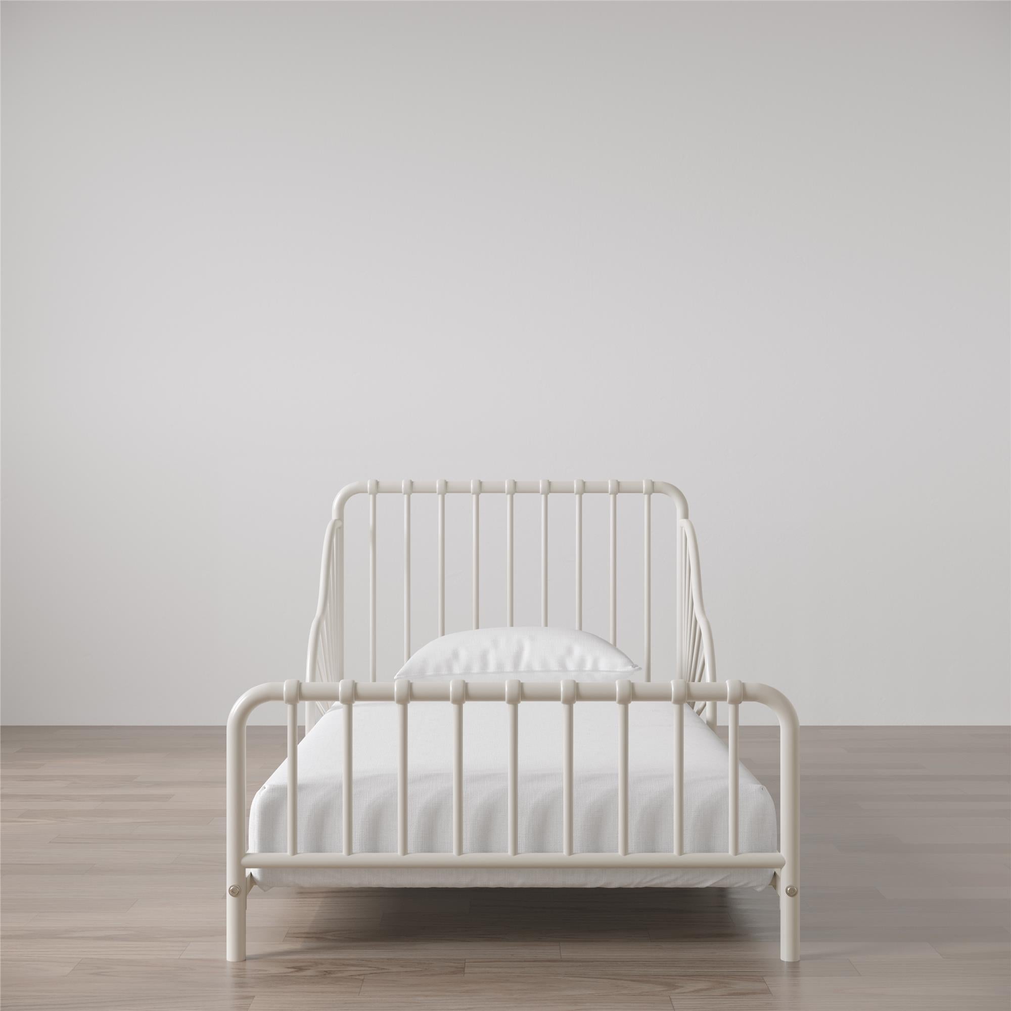 Quinn Toddler Bed - Off White - Crib & Toddler Mattress