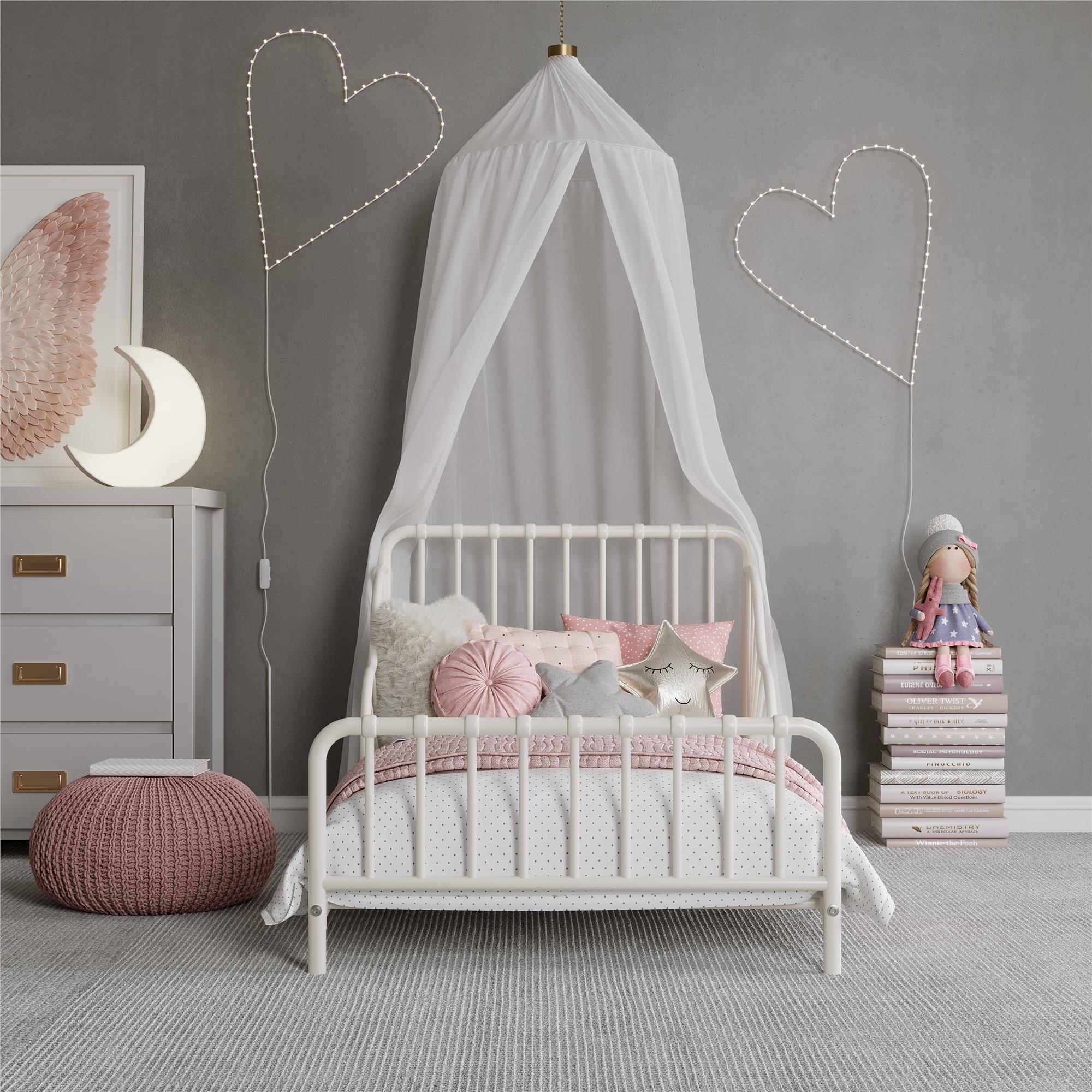 Quinn Toddler Bed - Off White - Crib & Toddler Mattress