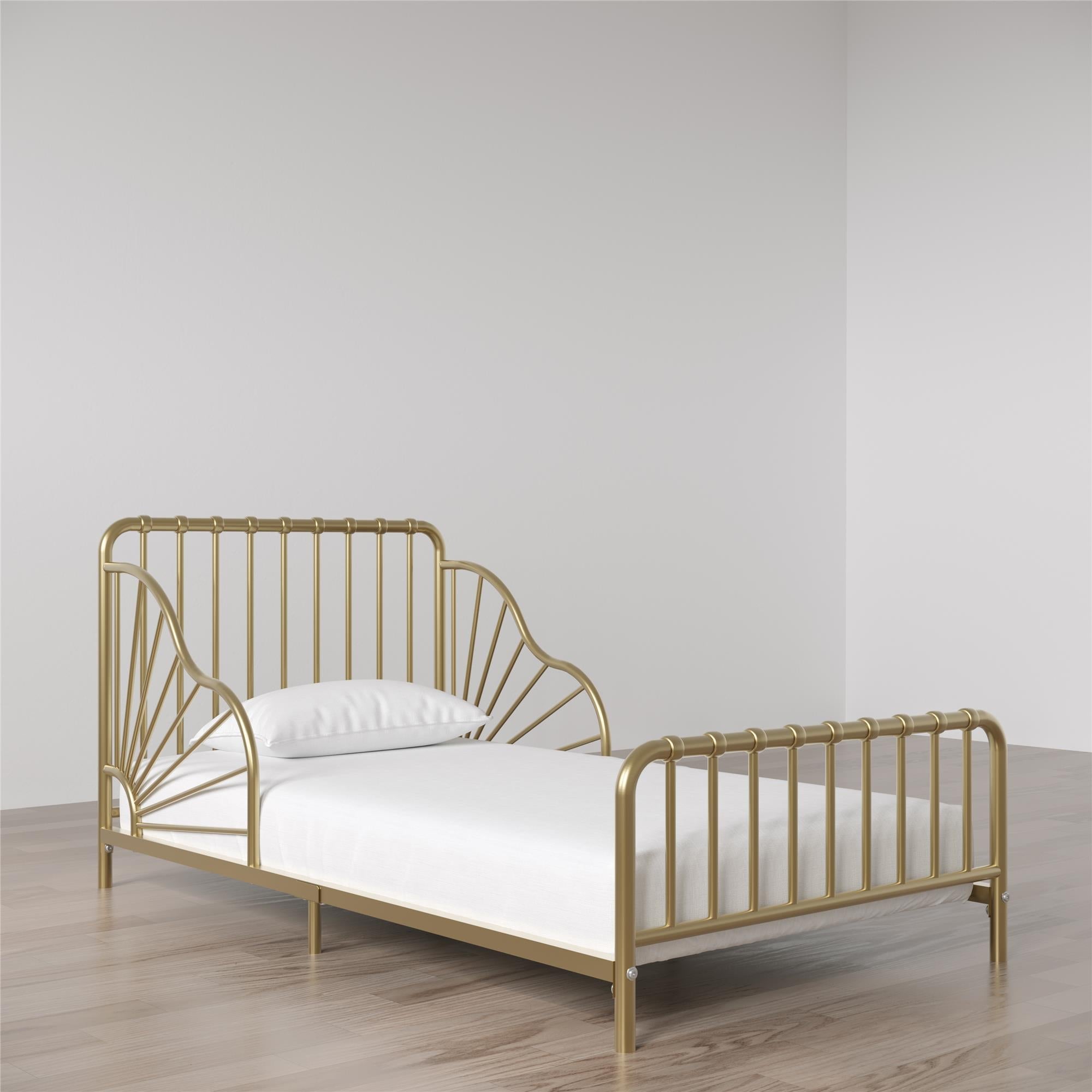 Quinn Toddler Bed - Gold - Crib & Toddler Mattress