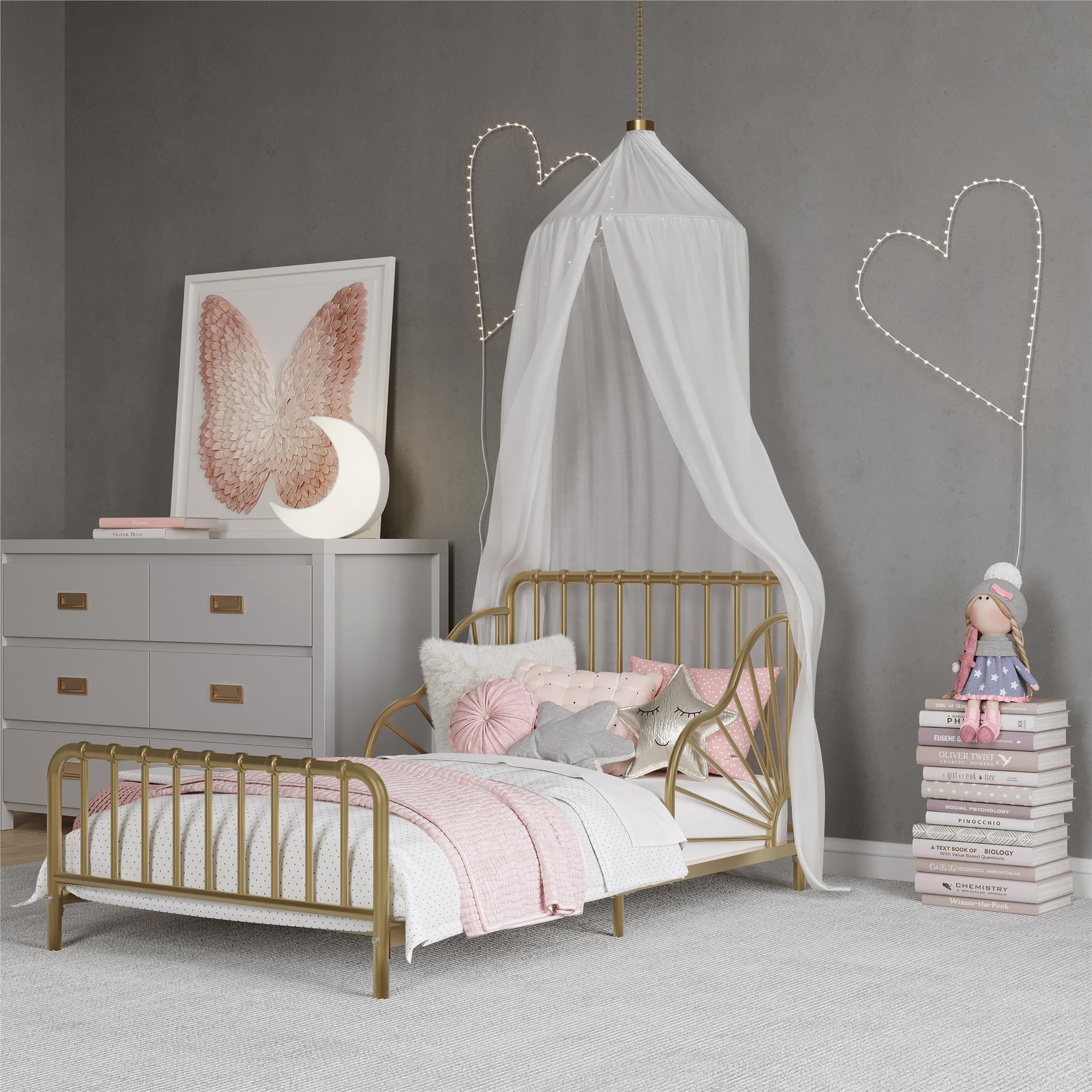 Quinn Toddler Bed - Gold - Crib & Toddler Mattress