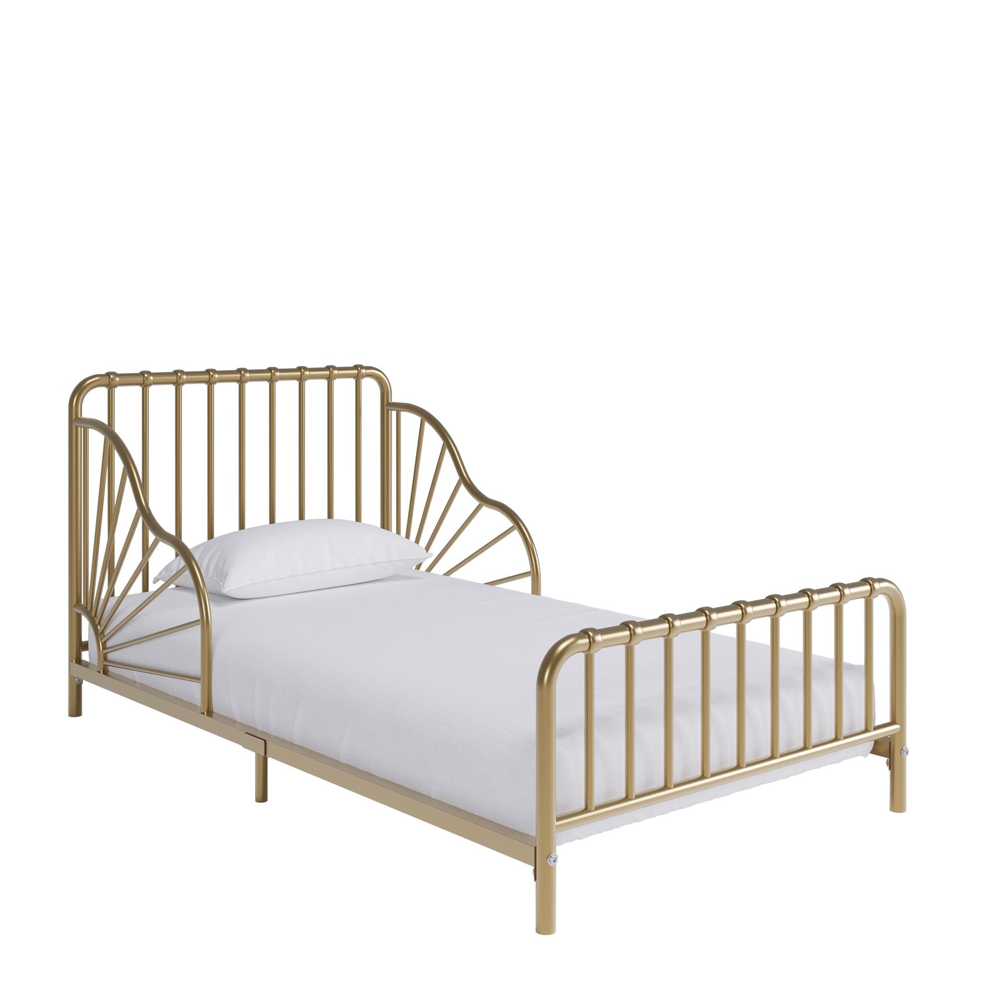 Quinn Toddler Bed - Gold - Crib & Toddler Mattress