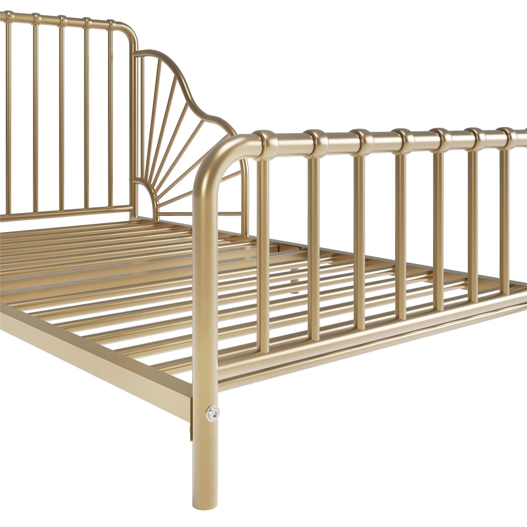 Quinn Toddler Bed - Gold - Crib & Toddler Mattress