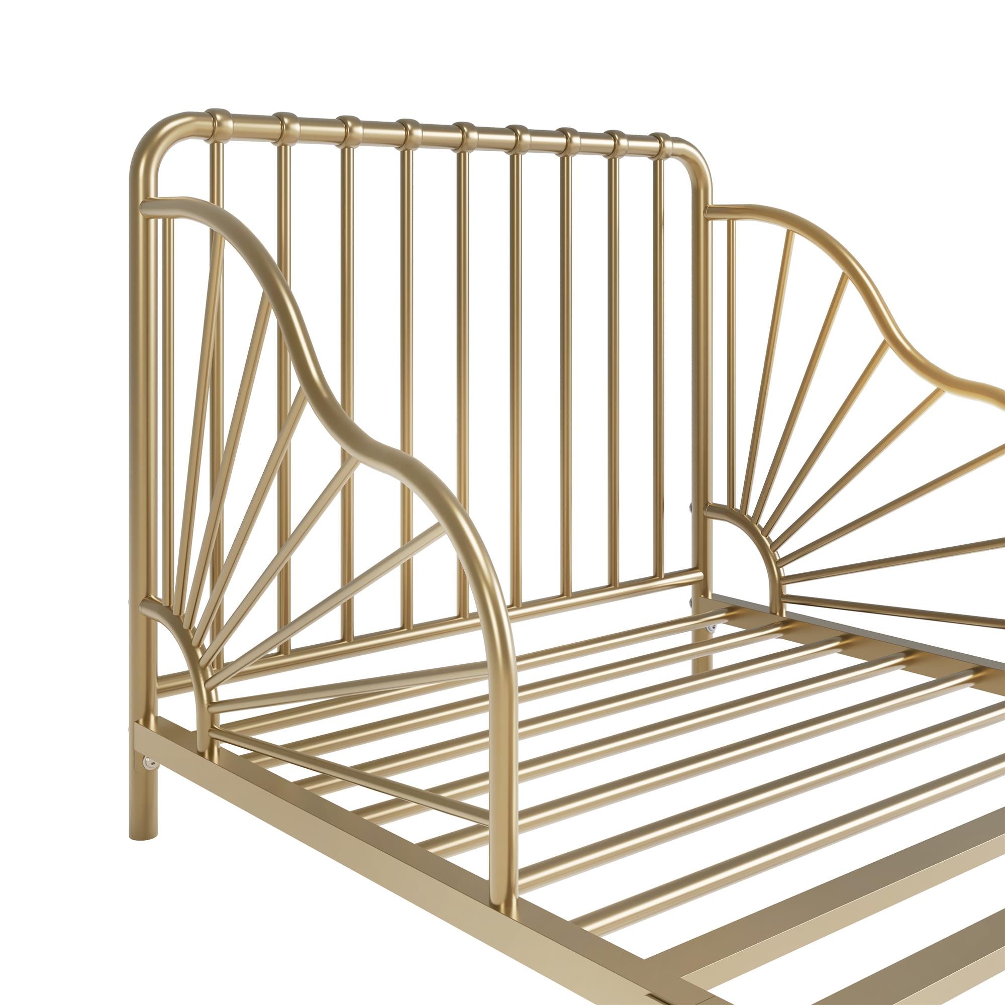 Quinn Toddler Bed - Gold - Crib & Toddler Mattress