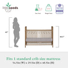 Little Seeds Monarch Hill Ivy Metal Baby Crib - Gold