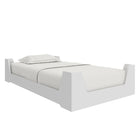 Maverick Montessori Toddler Floor Bed​ with 2 Heights - White - Crib & Toddler Mattress