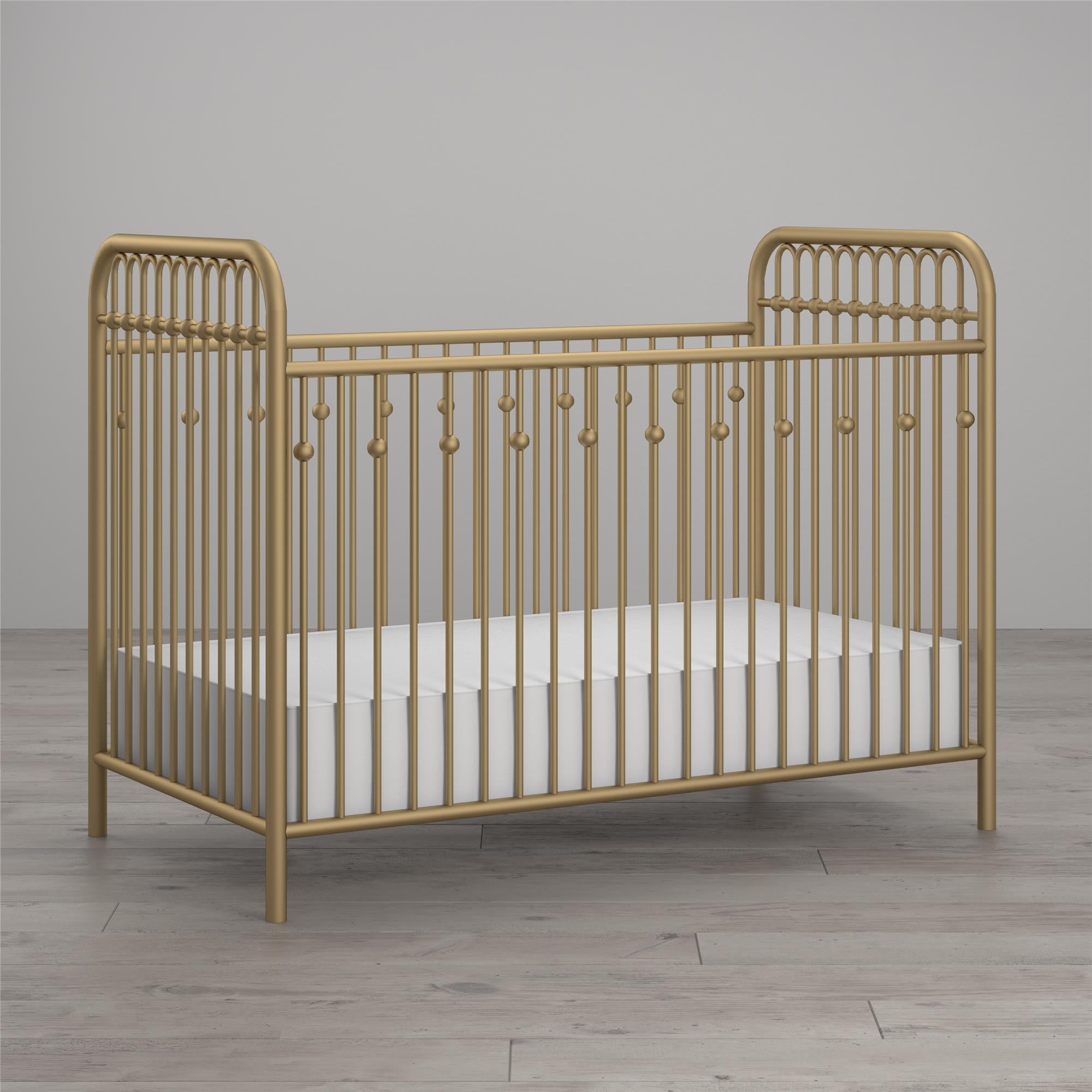 Little Seeds Monarch Hill Ivy Metal Baby Crib - Gold