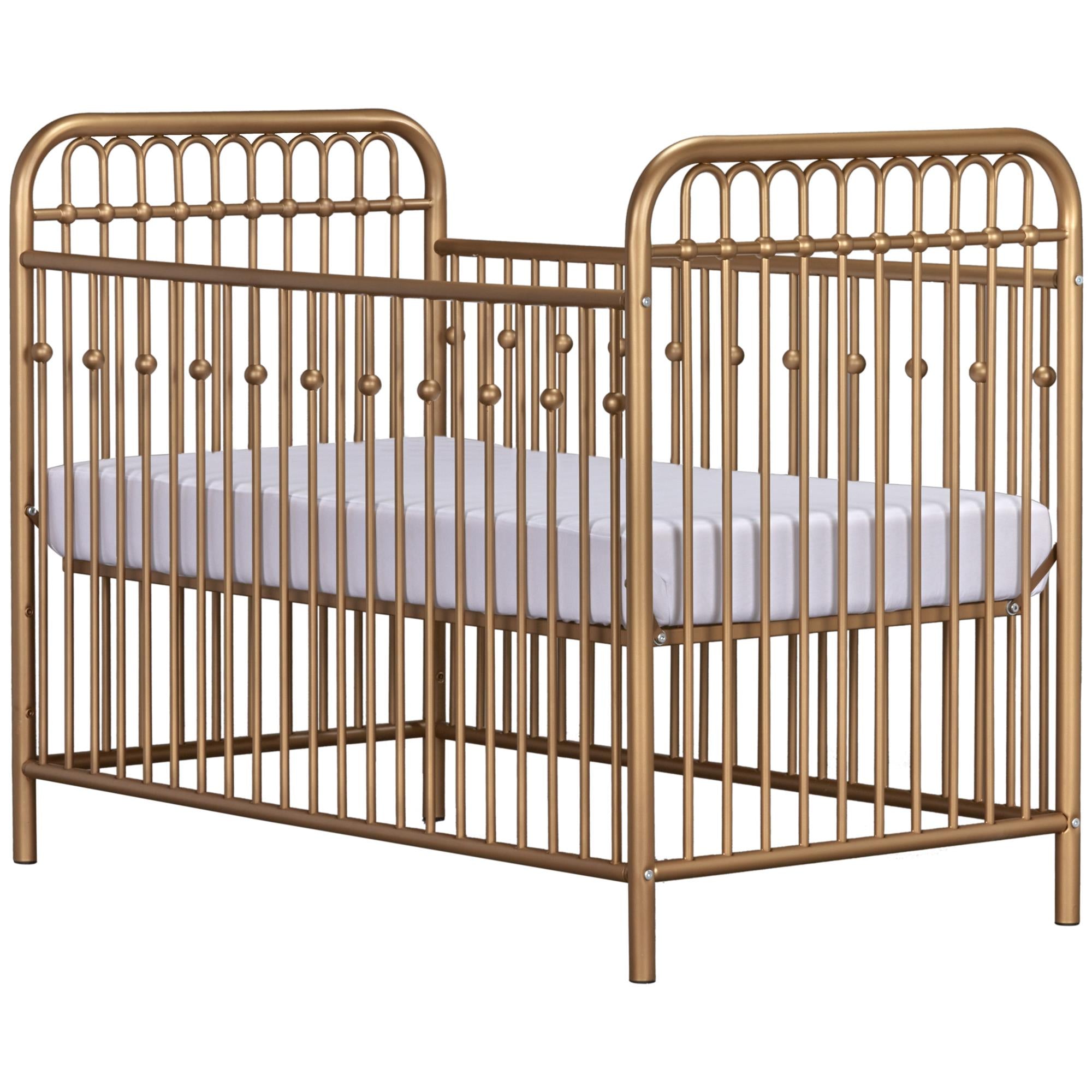 Little Seeds Monarch Hill Ivy Metal Baby Crib - Gold