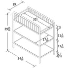 Little Seeds Monarch Hill Ivy Metal Changing Table - Gold