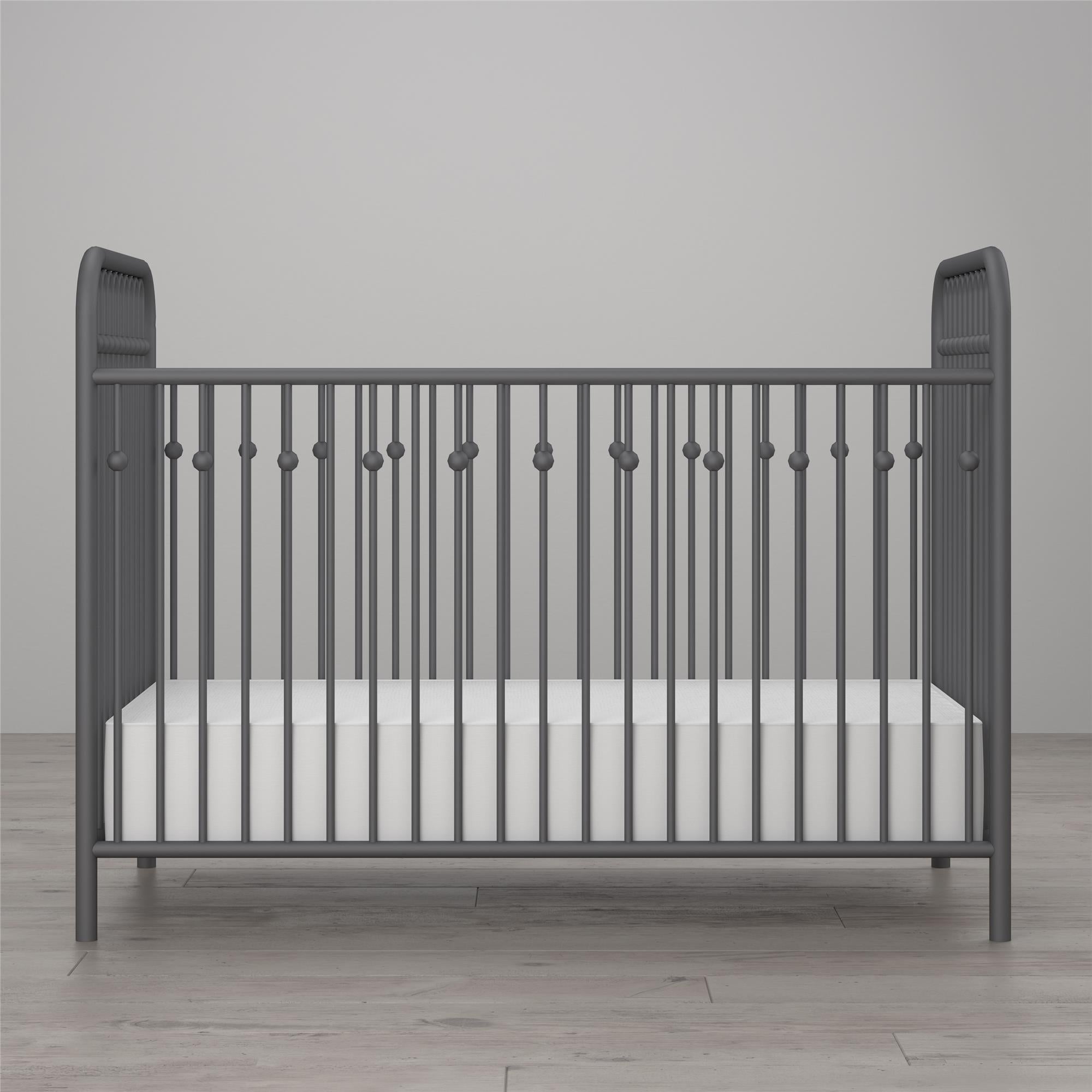 Little Seeds Monarch Hill Ivy Metal Baby Crib - Gray