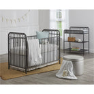 Little Seeds Monarch Hill Ivy Metal Baby Crib - Gray