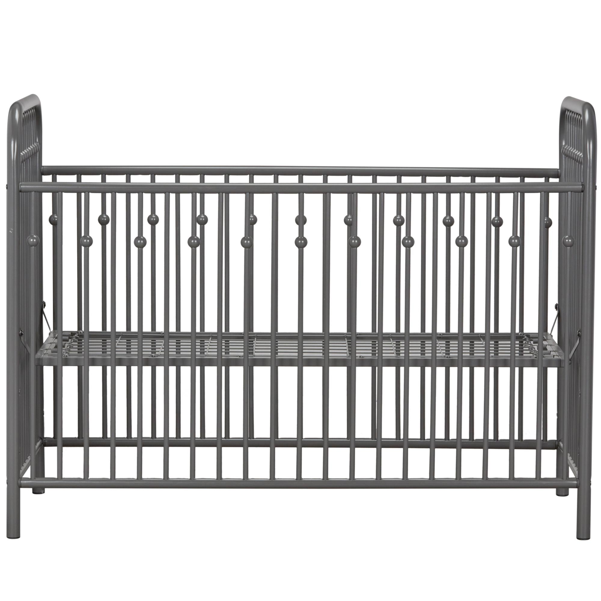 Little Seeds Monarch Hill Ivy Metal Baby Crib - Gray