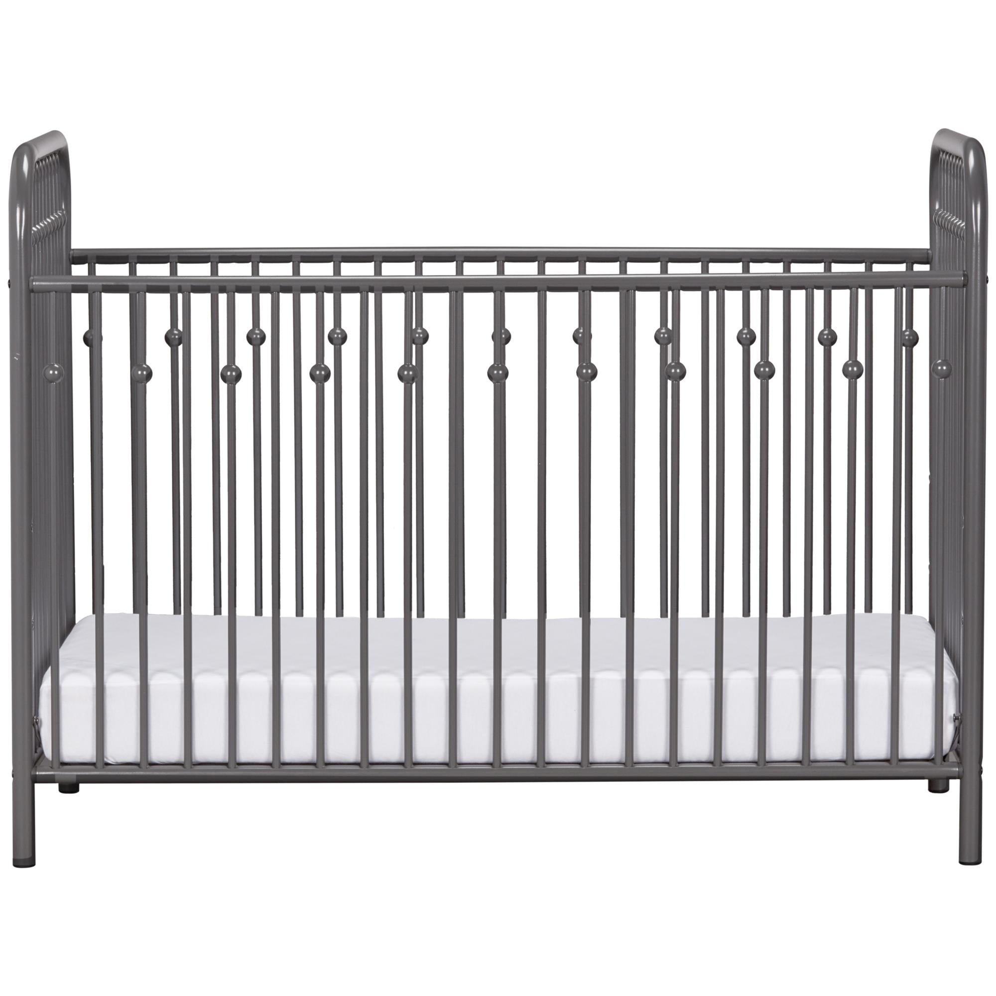 Little Seeds Monarch Hill Ivy Metal Baby Crib - Gray