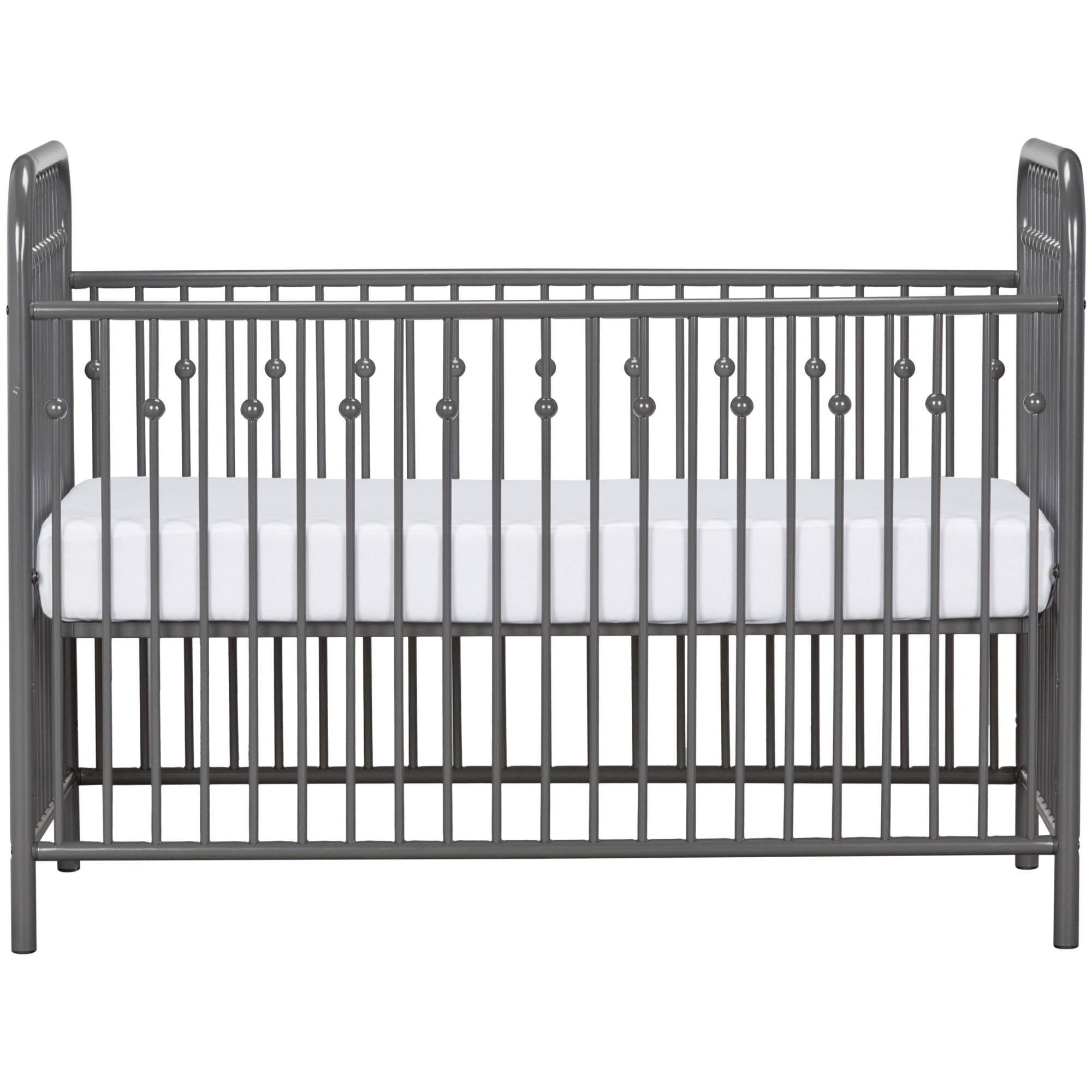 Little Seeds Monarch Hill Ivy Metal Baby Crib - Gray