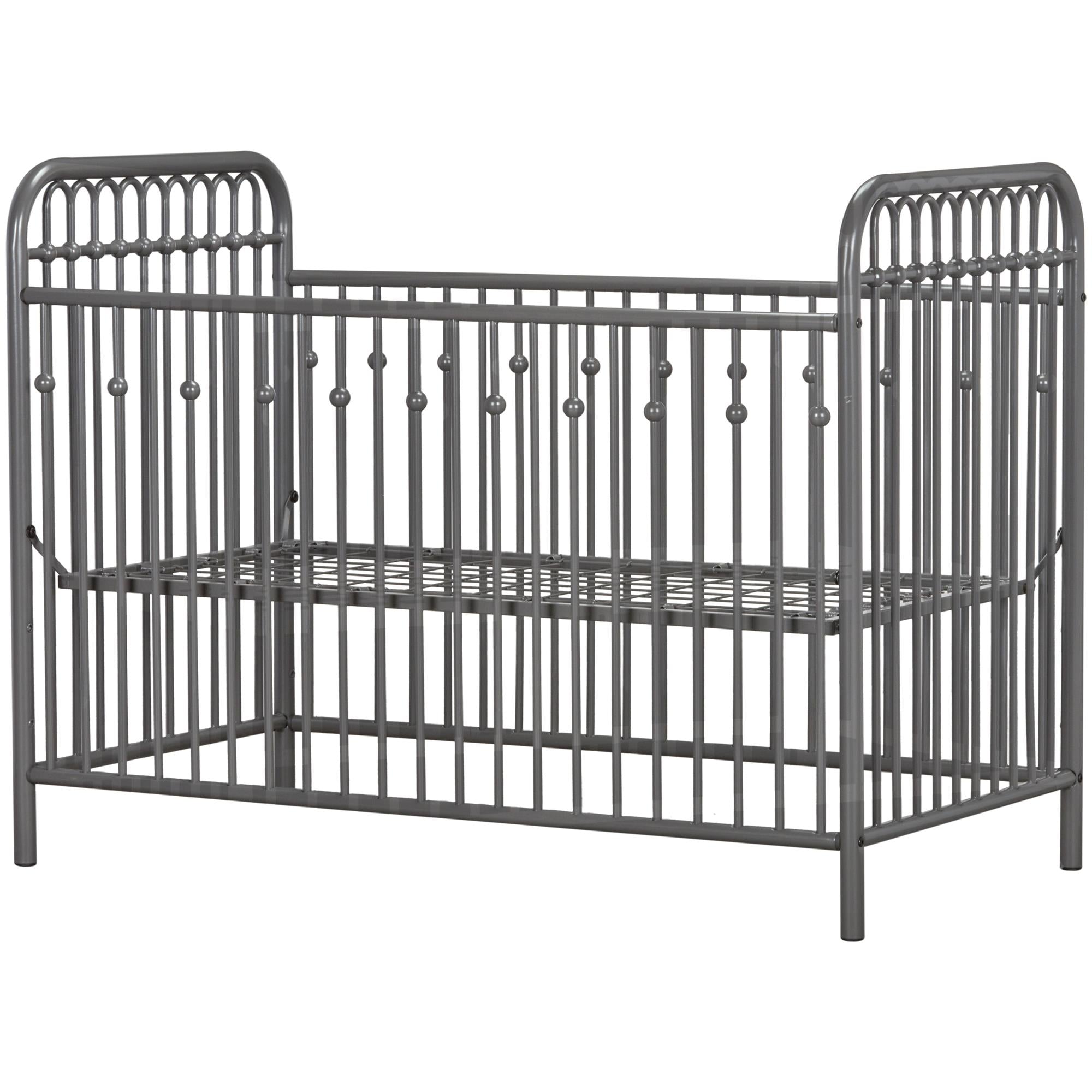 Little Seeds Monarch Hill Ivy Metal Baby Crib - Gray