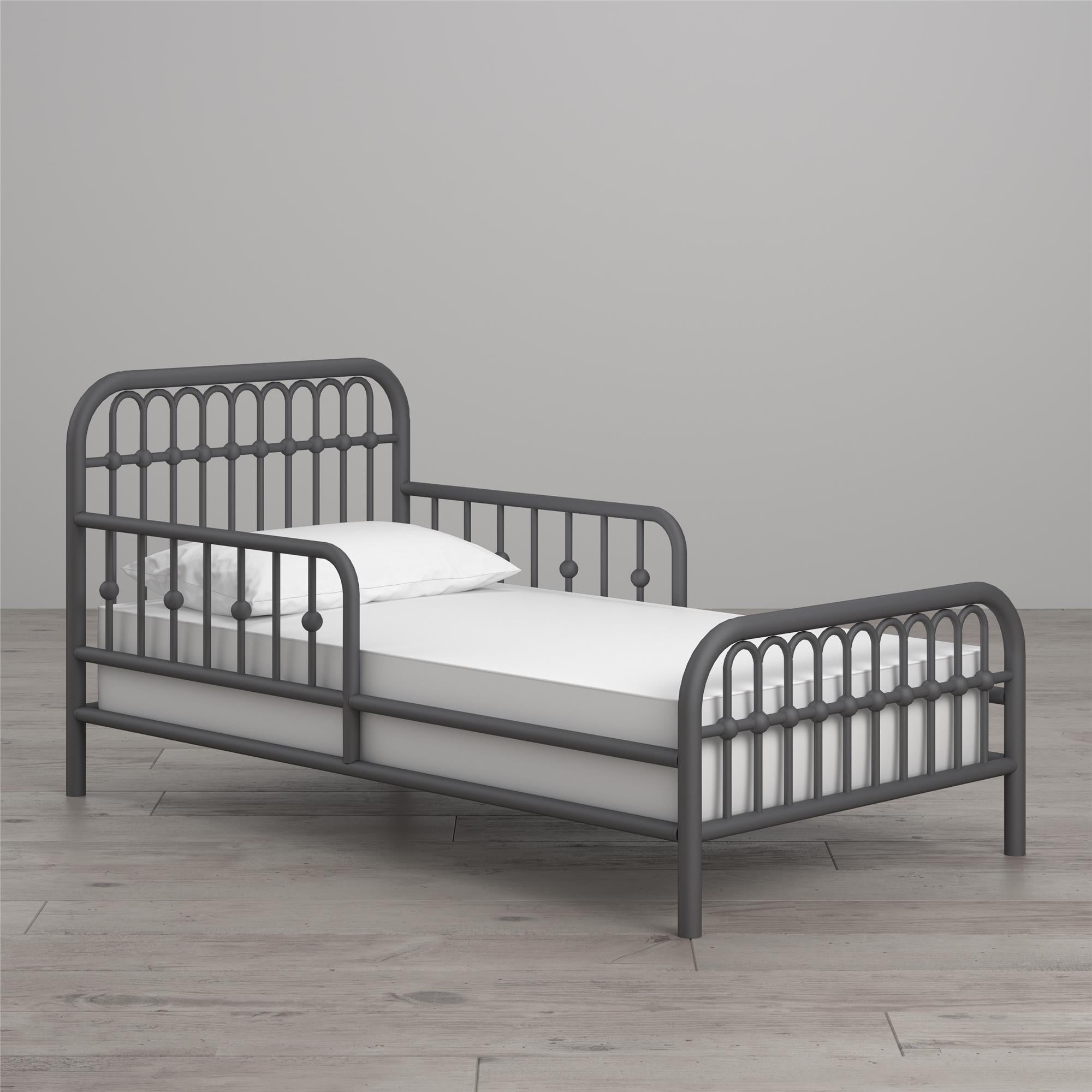Little Seeds Monarch Hill Ivy Metal Toddler Bed - Graphite Grey