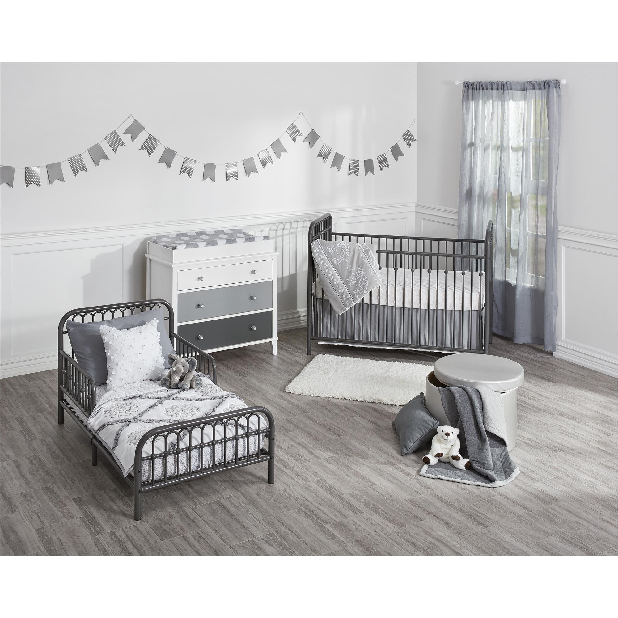 Little Seeds Monarch Hill Ivy Metal Toddler Bed - Graphite Grey