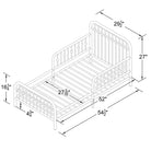 Little Seeds Monarch Hill Ivy Metal Toddler Bed - Graphite Grey