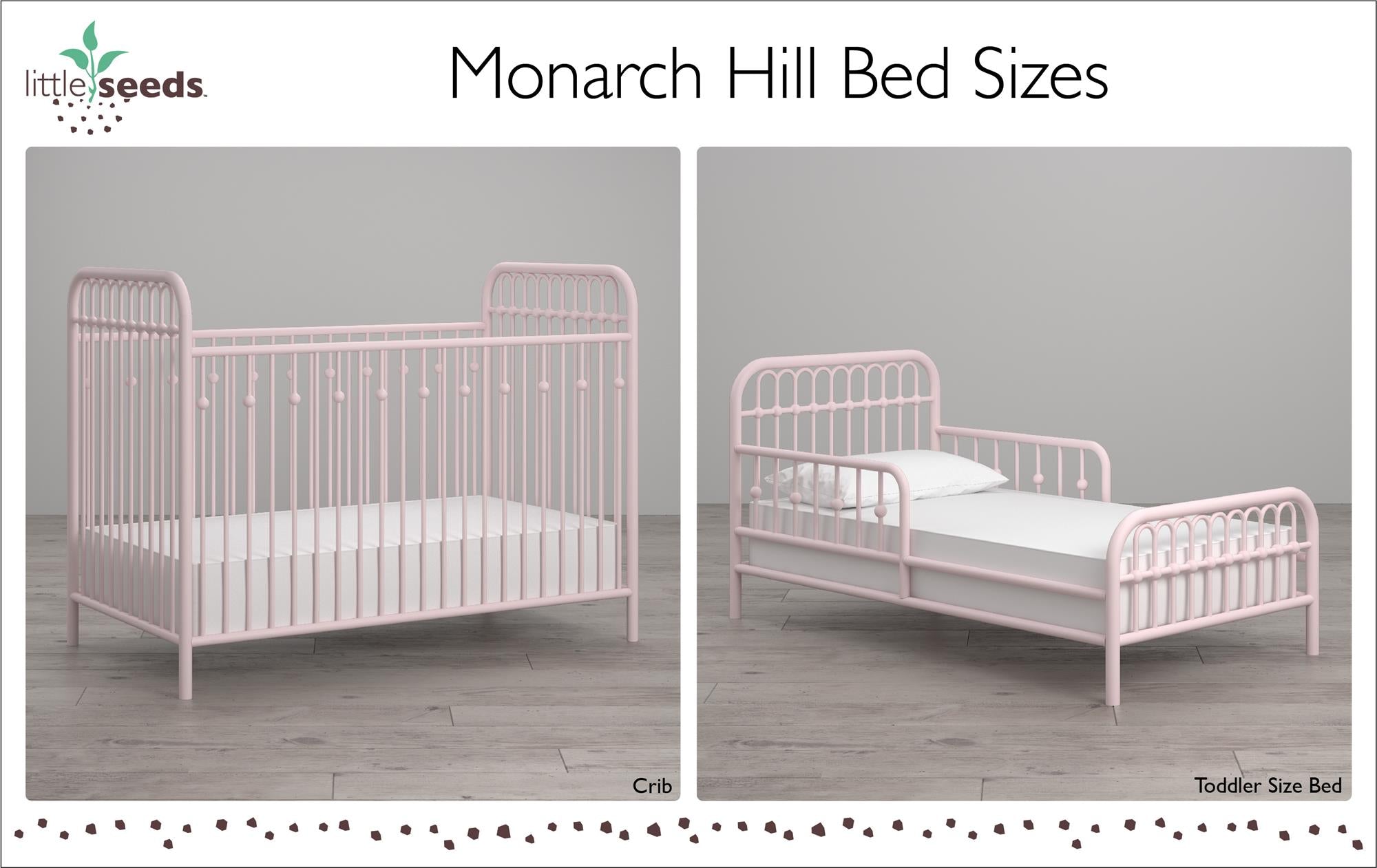Little Seeds Monarch Hill Ivy Metal Toddler Bed - Pink