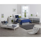 Little Seeds Monarch Hill Ivy Metal Toddler Bed - White