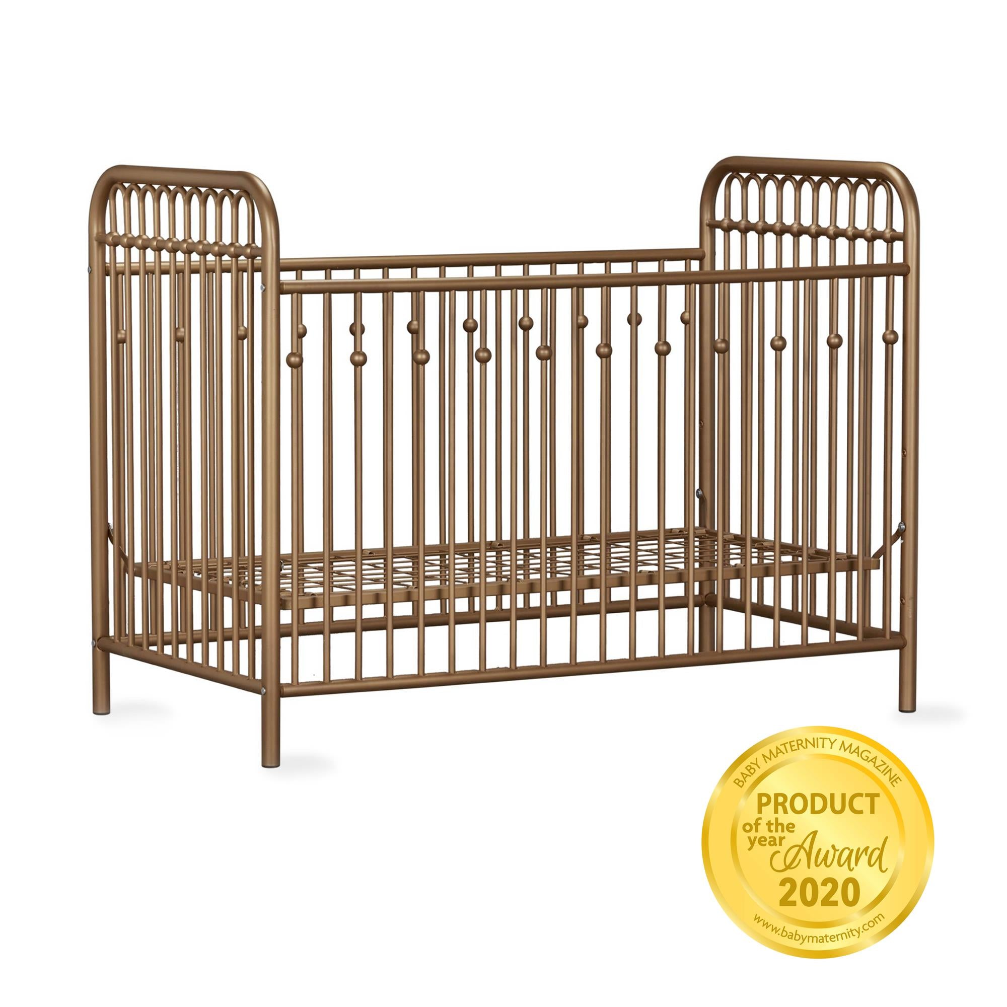 Little Seeds Monarch Hill Ivy Metal Baby Crib - Gold
