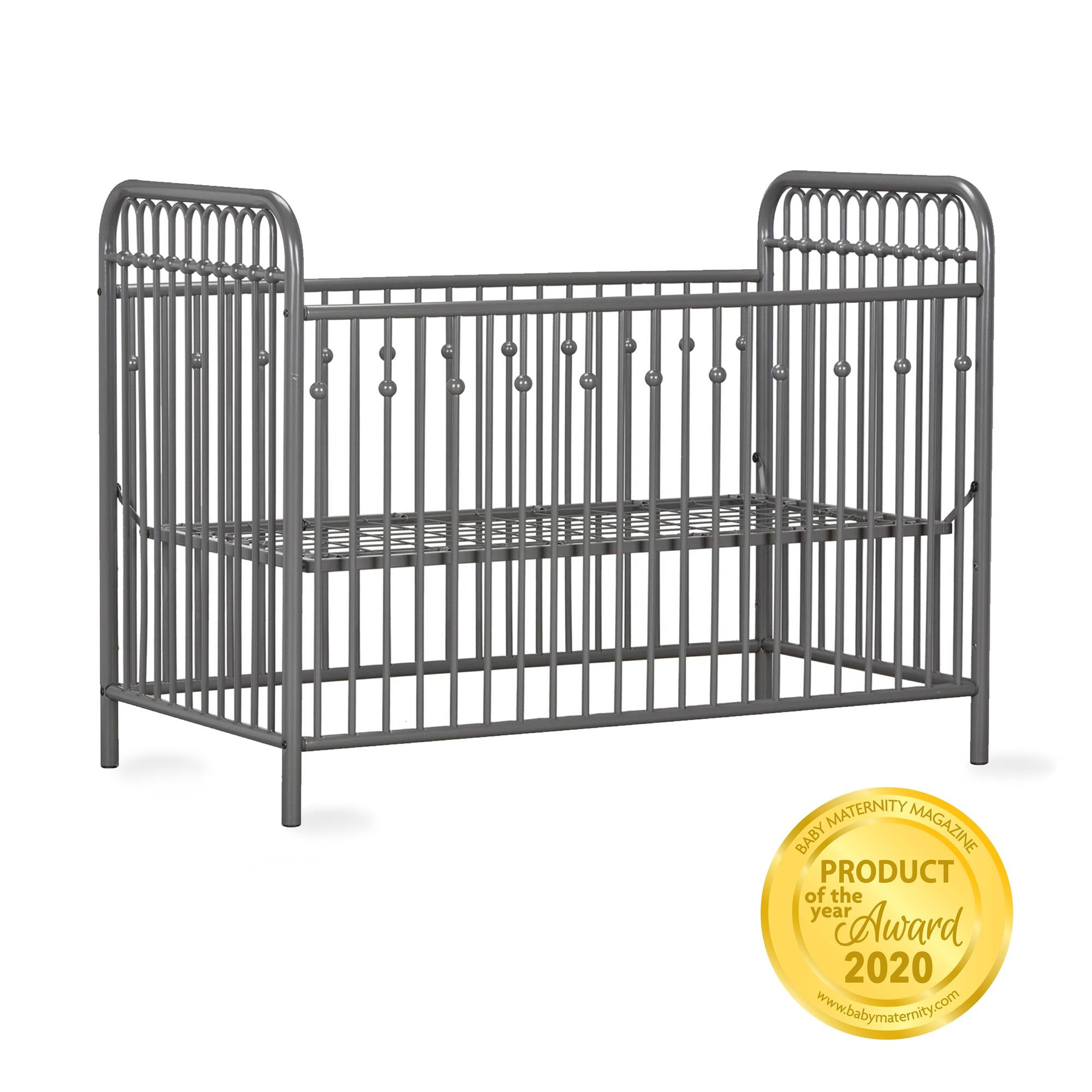 Little Seeds Monarch Hill Ivy Metal Baby Crib - Gray